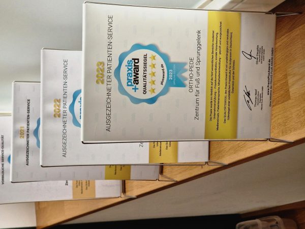 TOP Plazierung für das Zentrum für Fuß und Sprunggelenk in Berlin